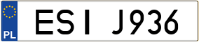 Trailer License Plate